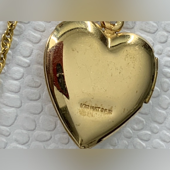 1/20 14K Gold I Love You Locket Pendant Necklace 16” - Picture 8 of 14
